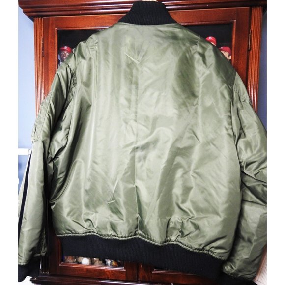 Kenpo Army Green heavy bomber jacket XL - Picture 2 of 9